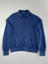 Polo Ralph Lauren Navy Pima Cotton Full-Zip Knit Sweater (XL)