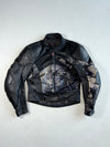 Vintage Hein Gericke Black Leather Motorcycle Racing Jacket Padded (S/M)