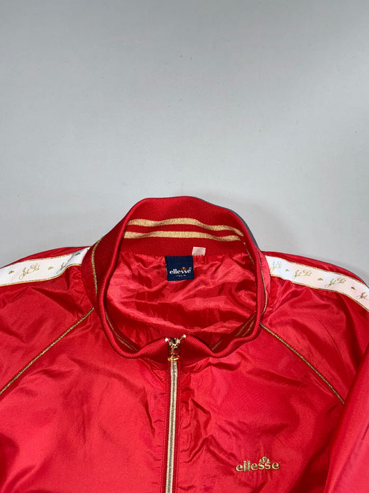 Ellesse Italia Vintage Satin Track Jacket (M)