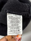 Vintage Carhartt Black Cuffed Knit Beanie (H:12 inches/W:18 inches)