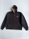 Vintage Harley-Davidson Reversible Hard  Canvas Jacket Black & Khaki Skull Piston Graphic (2XL)