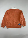 Adidas Originals 1972 Crest Lace-Up Rugby Collar Sweatshirt, Terracotta (M)