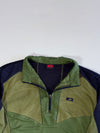 K2 Olive Green & Navy Half-Zip Performance Pullover (M)