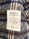 Vintage Marlboro Classics  Original Hard Canvas Trucker Jacket with Genuine Leather Collar & Plaid Flannel Lining (XL)