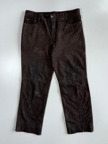 Premium Sued Leather Pant (W:36|L:41)