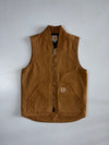 Carhartt WIP Classic Vest | Hamilton Brown Duck Canvas Zip-Up Gilet (S/M)