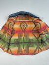 Vintage Polo Ralph Lauren Light Wash Denim Aztec Puffer Vest (L)