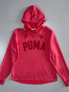 Puma Squad Arch Logo Pullover Hoodie Coral Pink (M)