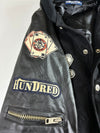 Hundred Club “Destroy” Skull Patch Varsity Jacket – Black (S)