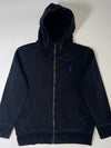 U.S. Polo Assn. Black Sherpa Lined Zip-Up Hoodie (L)