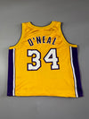 Vintage Champion LA Lakers Shaquille O'Neal #34 Jersey – Gold (2XL)