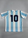 Le Coq Sportif | Argentina AFA Home Football Jersey | Sky Blue & White Stripes (XL)