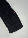 Tommy Hilfiger Black Cable Knit V-Neck Sweater Women’s (XS)