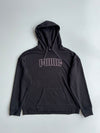 Puma Outline Logo Pullover Hoodie Black (M)