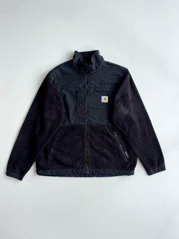 Carhartt WIP Fleece-Panel Zip Jacket – Black Size (Xl)