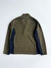 Spyder Olive Green Black Quarter-Zip Fleece Pullover (XL)