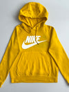 Nike | Mustard Yellow Futura Logo Hoodie | (S)