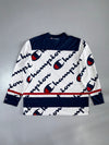 Champion All-Over Script Logo Long Sleeve Hockey Jersey (2XL)
