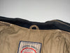 Vintage 90s Redskins “Teddy” Distressed Two-Tone Leather Varsity Bomber Jacket (XL)
