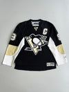 Reebok RBK NHL Pittsburgh Penguins #9 Knegt Captain’s C Hockey Jersey Black Size (XL)