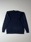Tommy Hilfiger Navy Classic Crewneck Knit Sweater – (M)