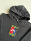 Nike SB Black Hoodie – Embroidered Tennis Court Box Logo – (S)