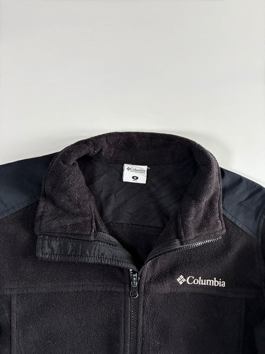Columbia Full-Zip Polar Fleece Jacket – Black – (M)