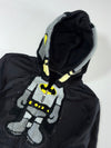 Batman Chenille Patch Full-Zip Hoodie – Black | DC Comics Graphic (M)