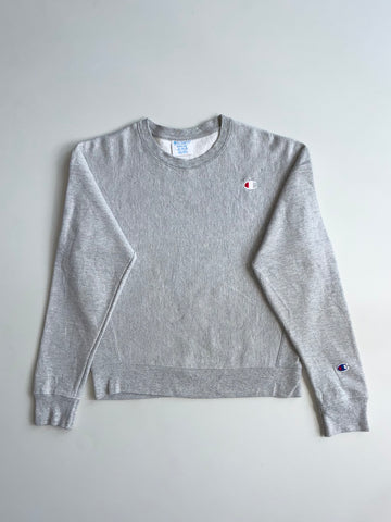 Champion Reverse Weave Crewneck Sweatshirt – Heather Grey (M)