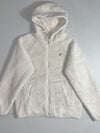 FILA Cream Sherpa Fleece Hooded Full-Zip Jacket  (S)