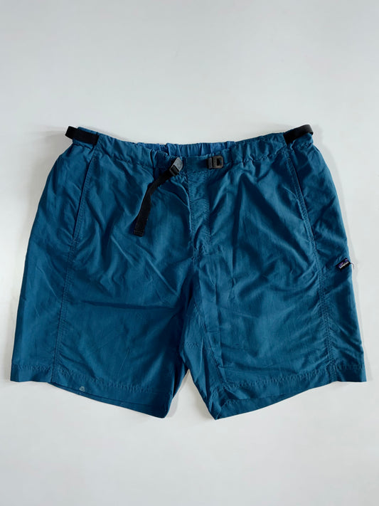 Patagonia Steel Blue Belted Shorts Elastic (W:36|L:14)