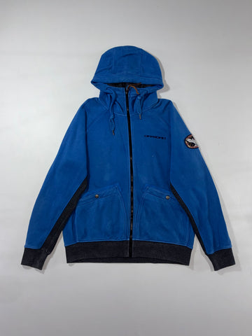 Offroad The Adventure Blue Full-Zip Outdoor Hoodie Jacket (XL)
