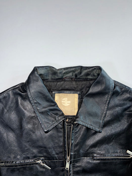J.J Scott Premium Original Leather Jacket (L)