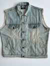 H.O.G. Taiwan Chapter Harley Owners Group Embroidered Denim Biker Vest  (XL)