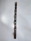 Vintage Bavarian Trachten Genuine Leather Belt with Silver Edelweiss & Concho Hardware (W-34 To 38)