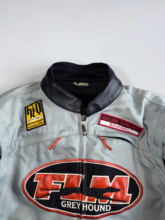 FLM Greyhound | Speed Master #69 Moto Racing Jacket | Paded (L/XL)