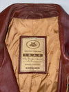 The Bridge Leather Flight Bomber Jacket – Cognac Brown (XL)
