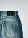 Oni Rrai Embroidered Demon Graphic Denim Jeans (W:36|L:43)