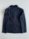 ASK Enquired Navy Cotton Blazer with Heraldic Crest Patch (M)