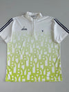 Golf by Playboy White & Lime Allover Logo Half-Zip Polo (2XL)