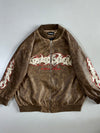 Reakinsse Graffiti Embroidered Bomber Jacket(2XL/3XL)