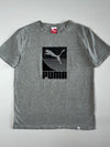 Puma Big Logo T-Shirt — Grey Heather (M)