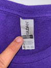 Eternal Struggle” Graphic Print T-Shirt Purple — Gildan Soft—style (2XL)