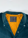 Vintage Levi's Wool Varsity Jacket – Green/Cream Leather Sleeves (2XL/3XL)