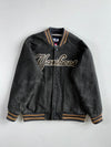 MLB by F&F New York Yankees Charcoal Wool Varsity Jacket(Xl)
