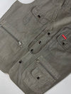MarcBrown Outdoor Clothes Multi-Pocket Utility Vest Khaki  (M)