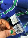 Polo Ralph Lauren Custom Fit Green Navy Striped Polo Shirt(L)