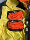 Vintage Goldwin Snowbeat Ski Jacket | Japanese Brand 90s Snow Wear | Black & Yellow Colorblock (L/XL)