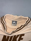 Nike | Cream Brown Striped Sweatshirt | (XL)