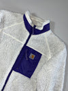 Carhartt WIP Sherpa Fleece Jacket White/Purple Collar (M/L)